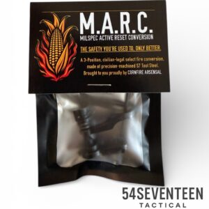 M.A.R.C. mil-spec active reset FRT packaging by Cornfire Arsenal