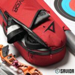 Hyperion Recurve Bow Case Carmine Red interior compartments Savior Equipment